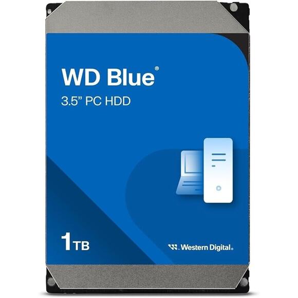 WD Blue 1TB Internal Hard Drive (HDD) 7200 RPM, SATA 6 Gb/s, 64 MB Cache - SATA - Picture 1 of 4